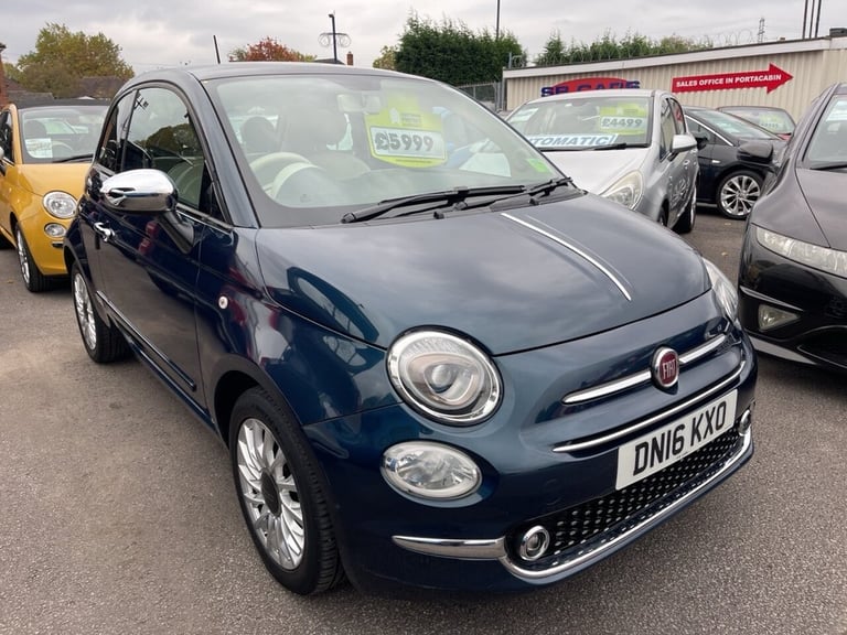 2016 16 FIAT 500 1.2 LOUNGE HATCHBACK 3DR PETROL MANUAL EURO 6 (S/S) (69 BHP)