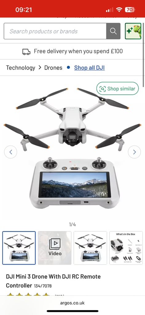 DJI mini 3 drone