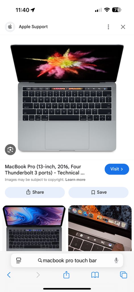 MacBook Pro with touchscreen 