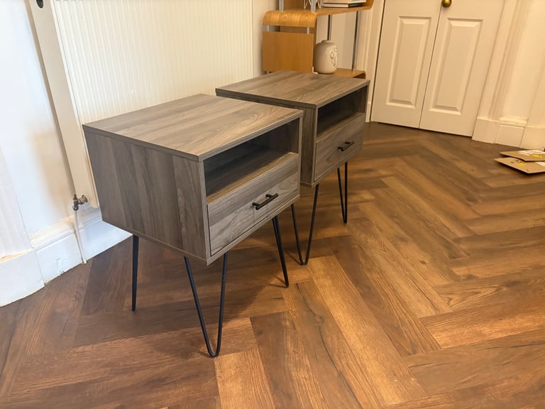 Stunning High Quality bedside tables (Slate Grey)