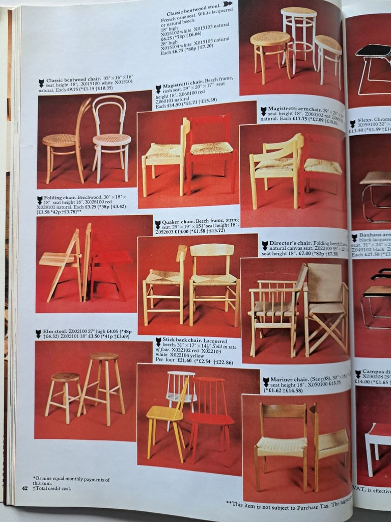 RARE HABITAT 1973 PAPER CATALOGUE. VINTAGE RETRO DESIGN. CONRAN FURNITURE AND HOUSEHOLD GOODS