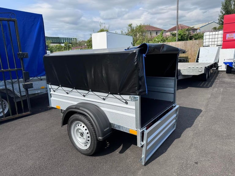 BRAND NEW NIEWIADOW 5ft x 4ft SINGLE AXLE FRAME AND COVER TRAILER (50CM)
