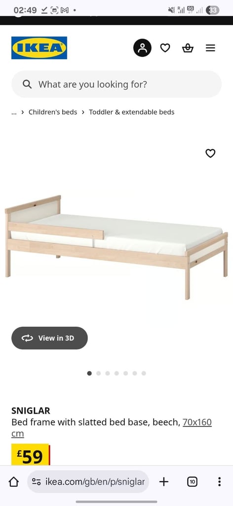 Bed , table , chair , almost new