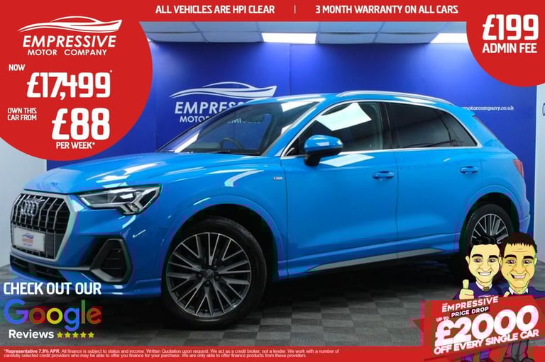 2019 19 AUDI Q3 2.0 TFSI 40 S LINE SUV 5DR PETROL S TRONIC QUATTRO EURO 6 (S/S)