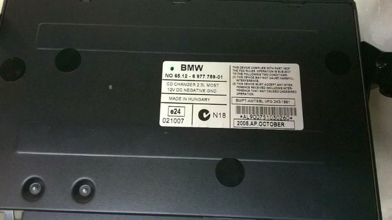 BMW CD multiplayer 6 disc