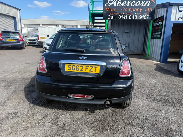 2012 (62) Mini One 1.6 Petrol Black with Black/Grey Interior ,1 Previous Owner