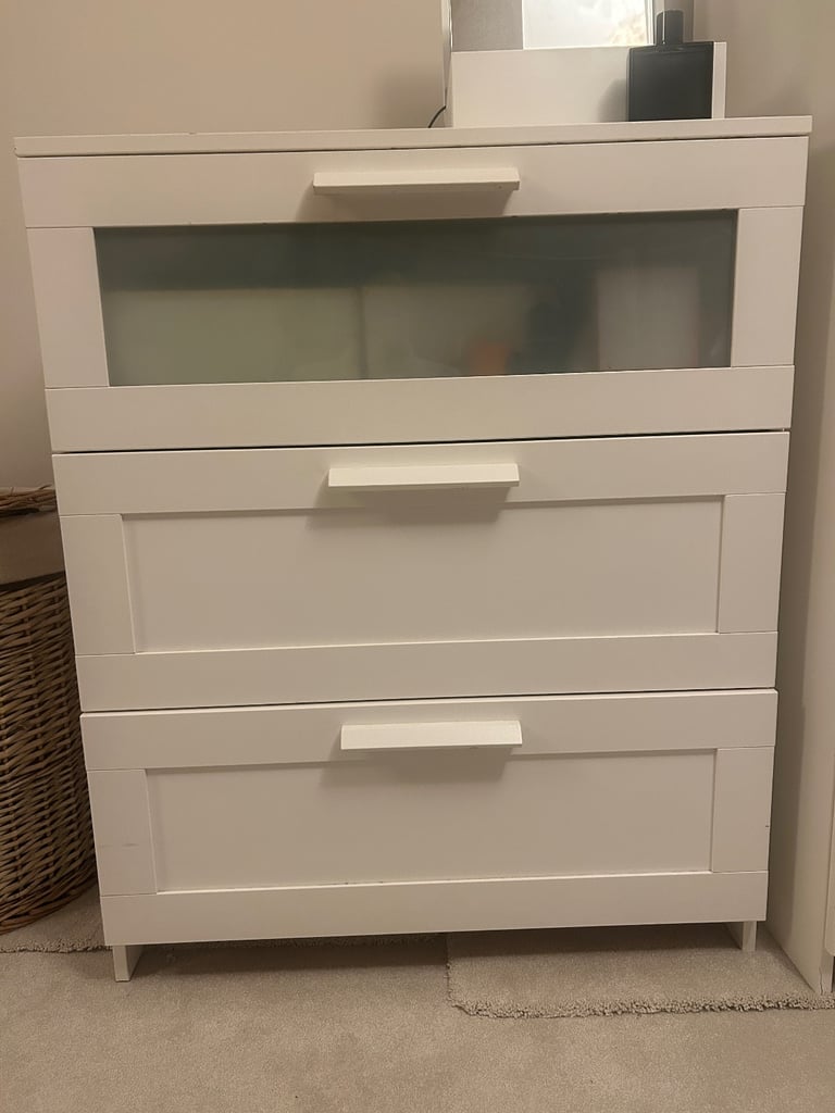 Ikea Brimnes Double Wardrobes x 2 and Chest of Drawers 