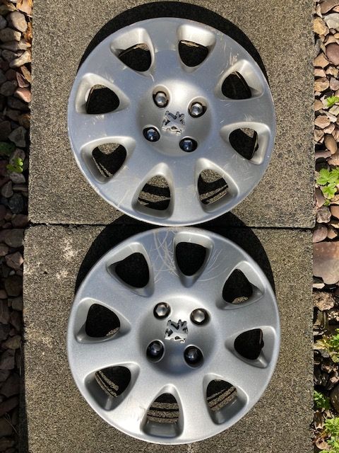 image for Peugeot Columbia 15” wheel trims – pair – Part No 96B7630680