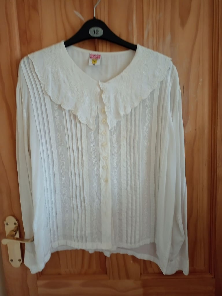 image for Womens White Blouse Size 12