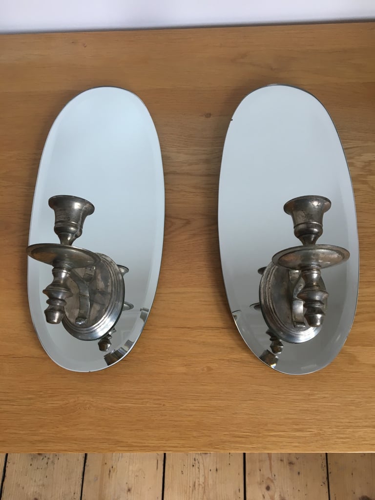 image for Mirrored candle sconces