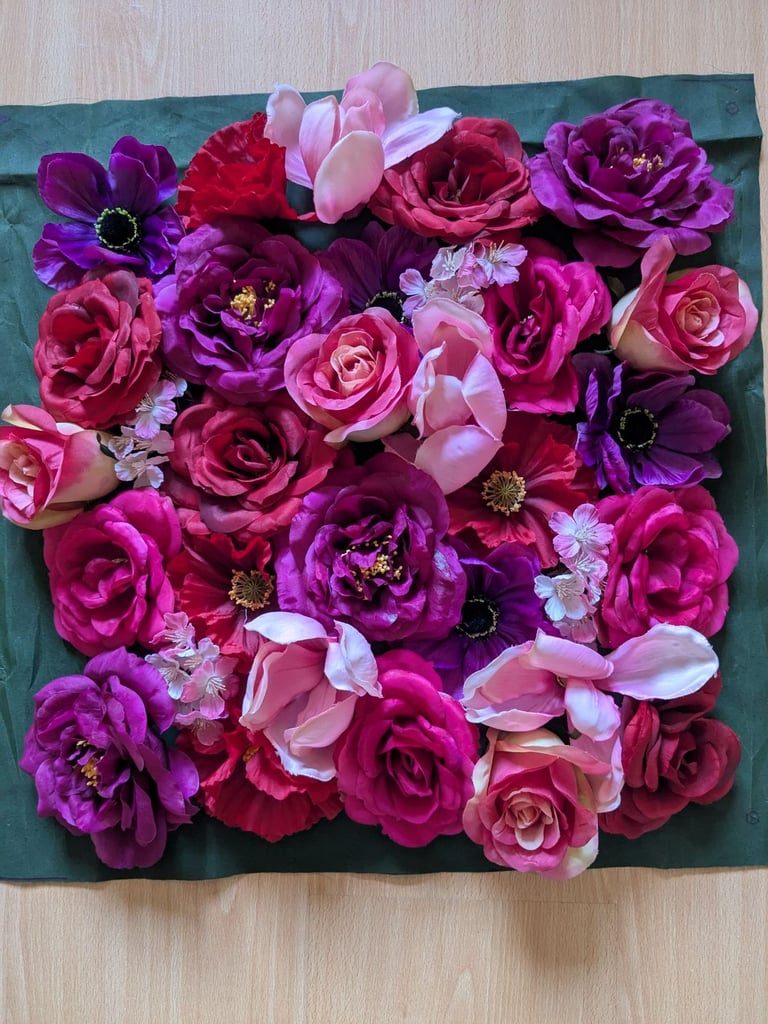 image for Artificial silk flower panel