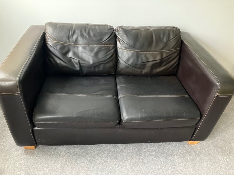 FREE  faux leather 2-seater settee