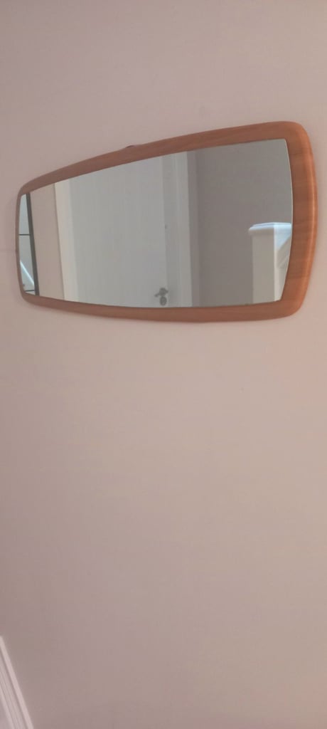 Mid century Danish wall mirror 1970s 