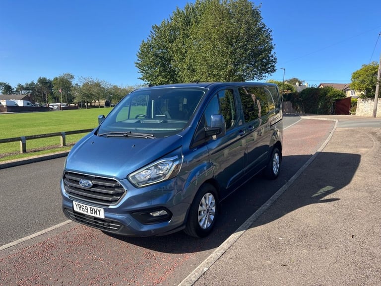 2019 69 FORD TRANSIT CUSTOM 2.0 320 ECOBLUE LIMITED AUTO CREW VAN DOUBLE CAB 5DR