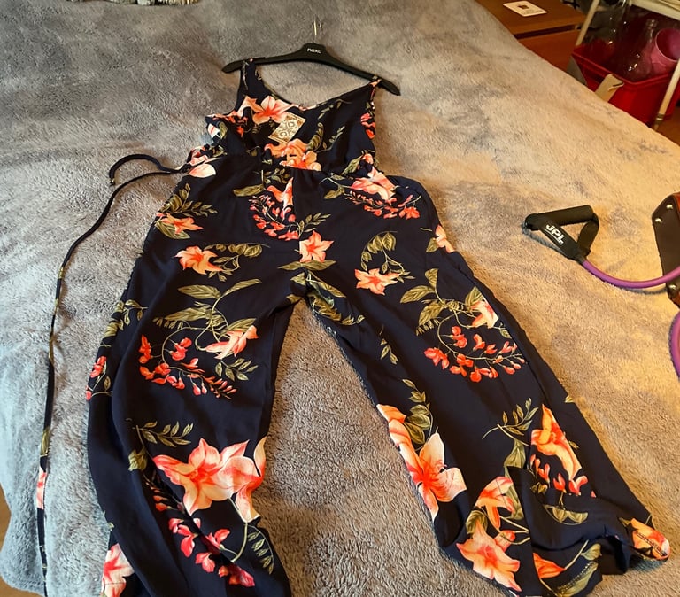 image for BOOHOO size 14, navy, jumpsuit. BRAND NEW with tags. Stunning 