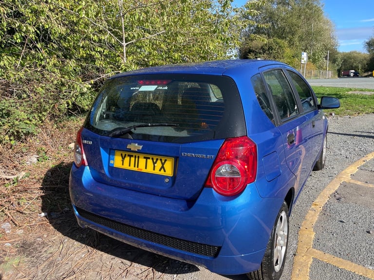 CHEVROLET AVEO 1.2 11 REG BLUE 5 DOOR GENUINE 30249 MOT JUNE 27TH 2026 TAX £165 LOW INSURANCE 50+MPG