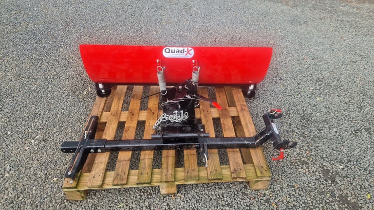 Quad atv quad x fully adjustable snow plough with chassis frame tractor 