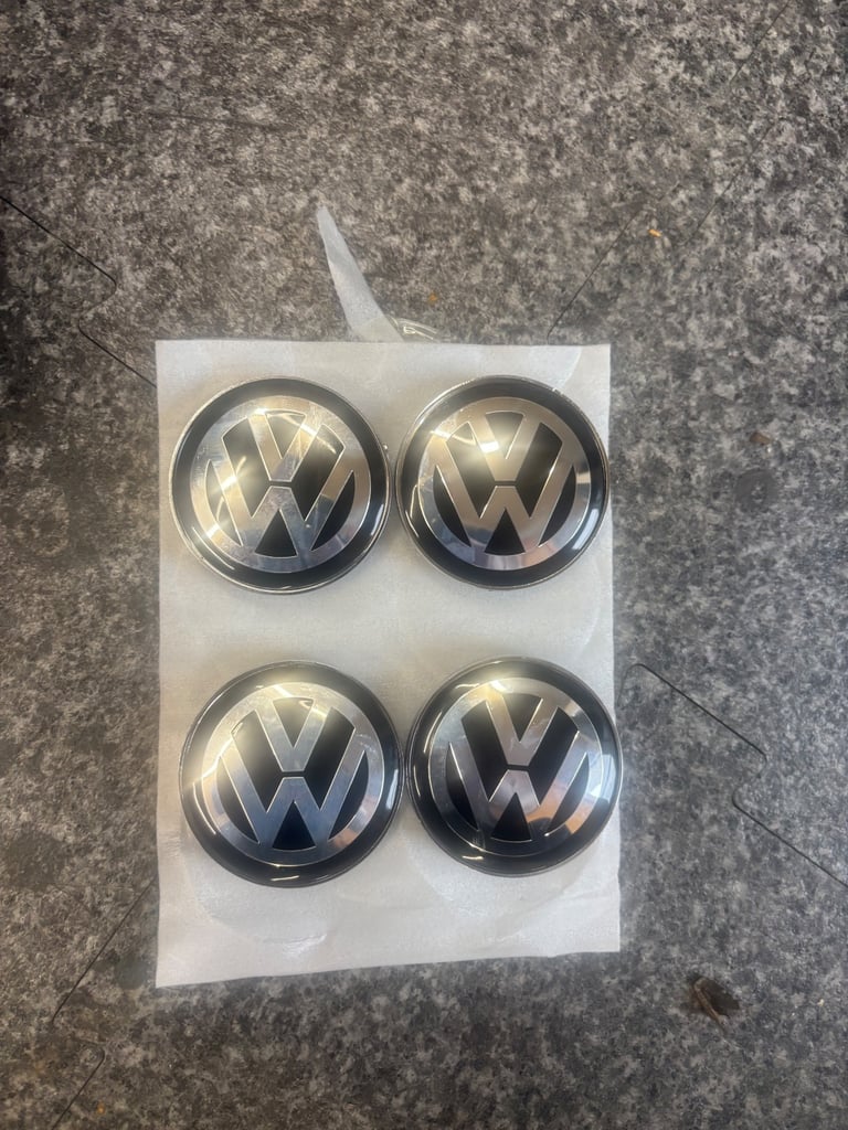 68mm VW Volkswagen Wheel Centre caps set of 4 