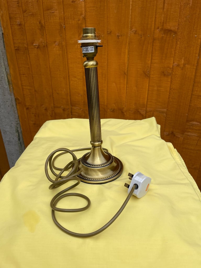 image for Brass effect table lamp