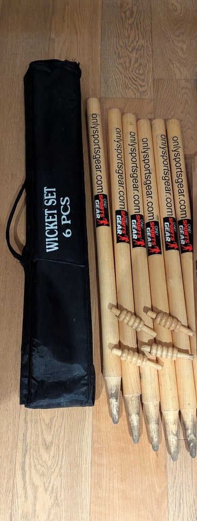image for 🏏 Cricket Bundle – 6-Piece Wicket Set + 13 Books (Some Brand New) – Only £20 🏏