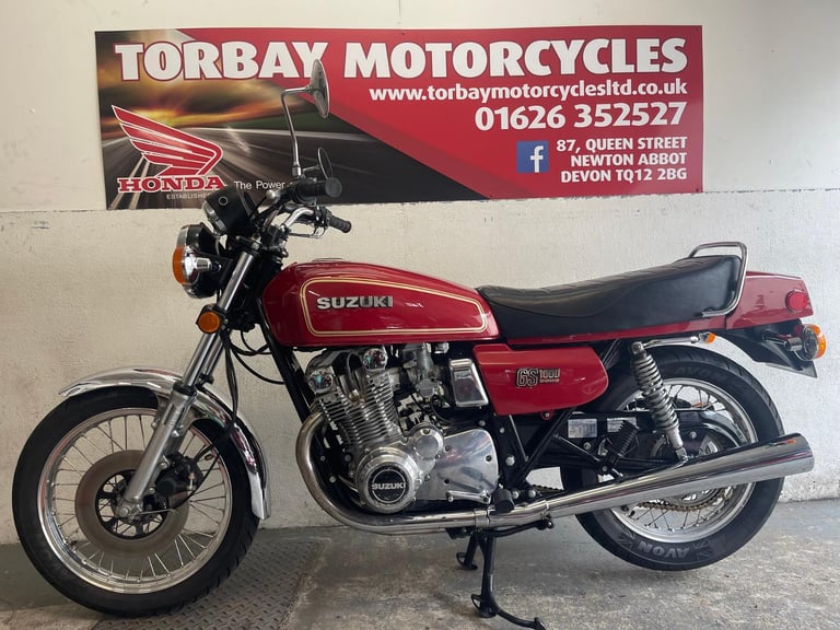SUZUKI GS1000 DOHC CLASSIC IN RED 1979 TAX & MOT EXEMPT 1979 T REG
