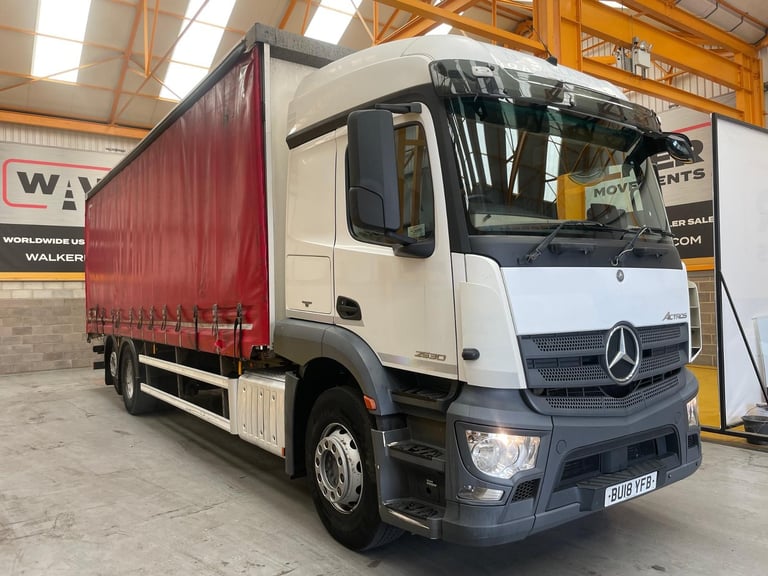 image for MERCEDES ACTROS 2530 *EURO 6* 6X2 CURTAINSIDER - 2018 - BU18 YFB