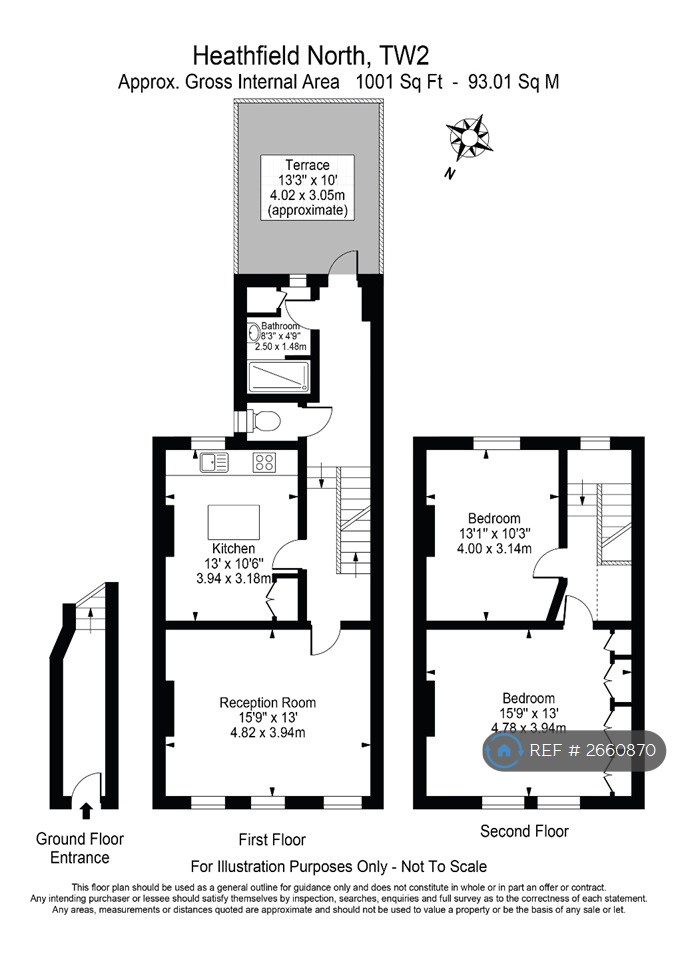 2 bedroom flat in Heathfield North, Twickenham, TW2 (2 bed) (#2660870)