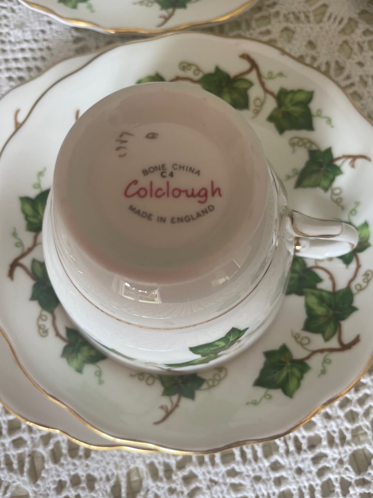Vintage Colclough Bone China Ivy Tea Set