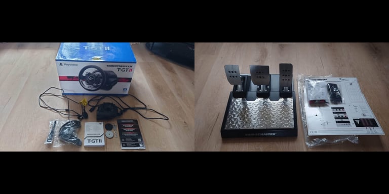 image for Thrustmaster package gaming drivers wheel and upgraded pedals cost £700
