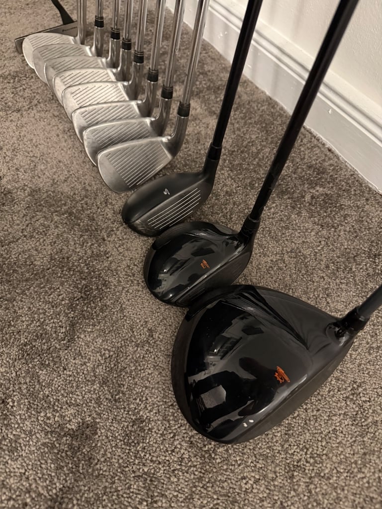 Full set of cobra clubs + cobra cart bag 