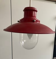 2x Red Ceiling Lamp