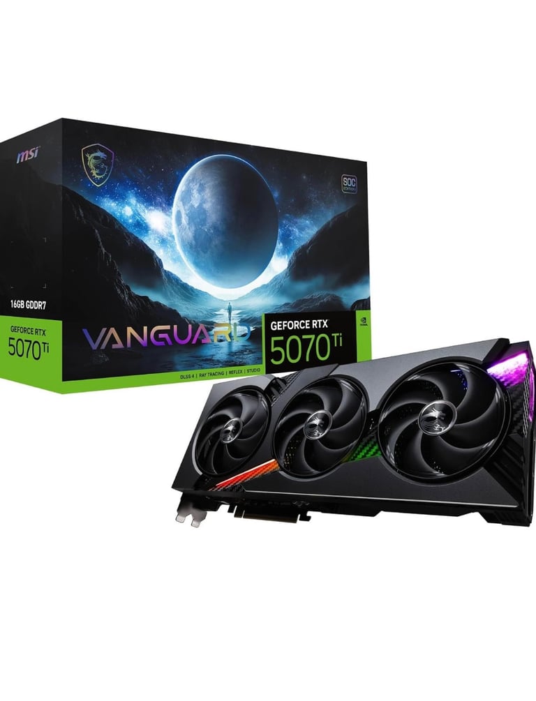 image for MSI GeForce RTX 5070 Ti 16G VANGUARD 