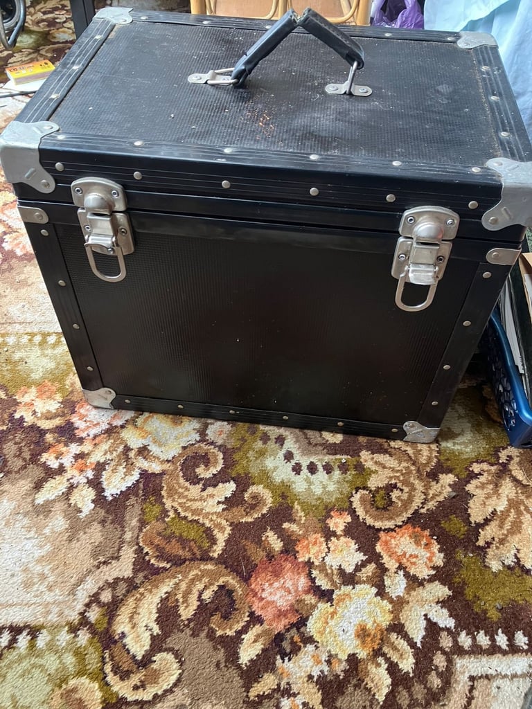 Sturdy equipment case .Wood with metal strapping .Needs a clean£10 Barry area 
