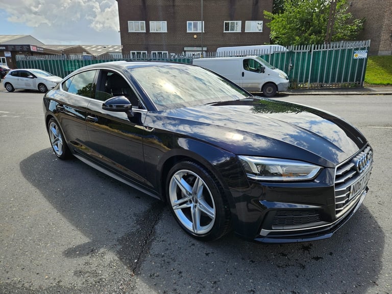 2018 AUDI A5 2.0 TDI Ultra S Line 5dr S Tronic Black Damaged Salvage CAT N