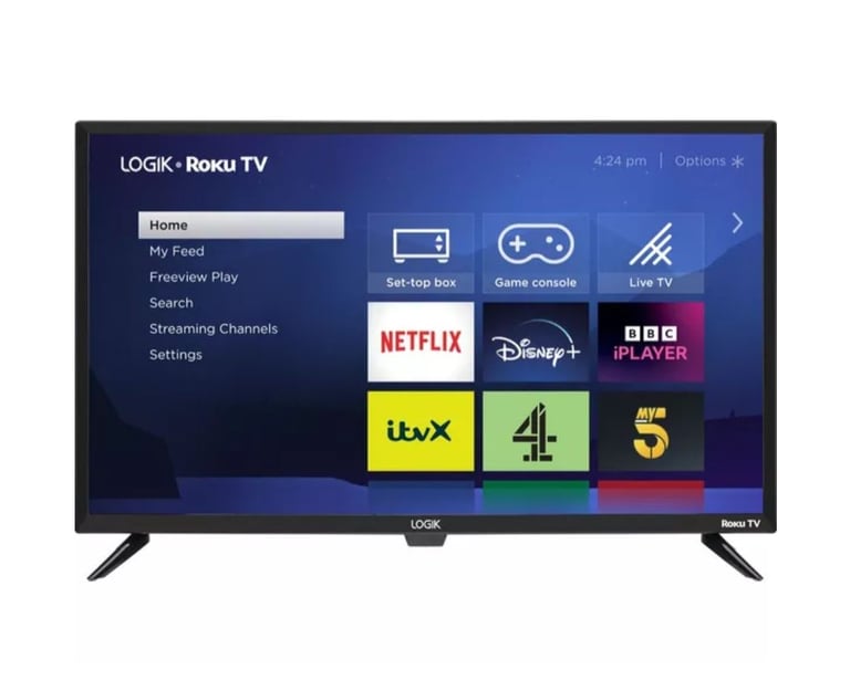 * FREE DELIVERY BEAUTIFUL 32 Inch LOGIK * ROKU LED SMART TV WIFI FREEVIEW FREEPLAY TELE