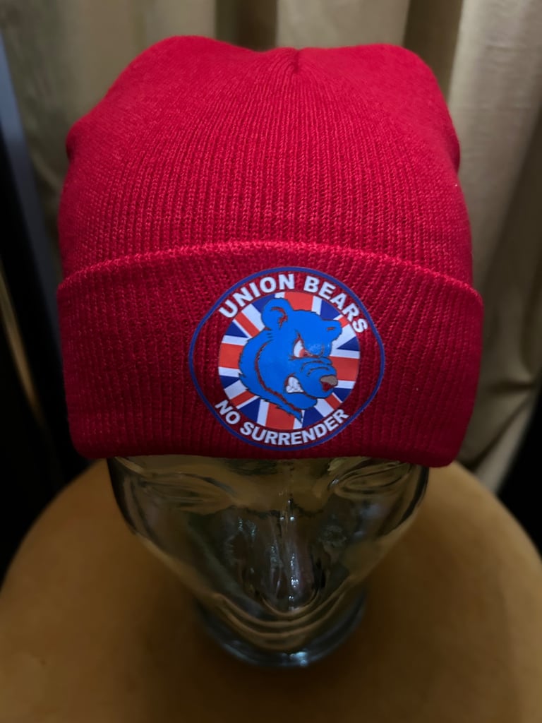 Union bears red beanie hat brand new