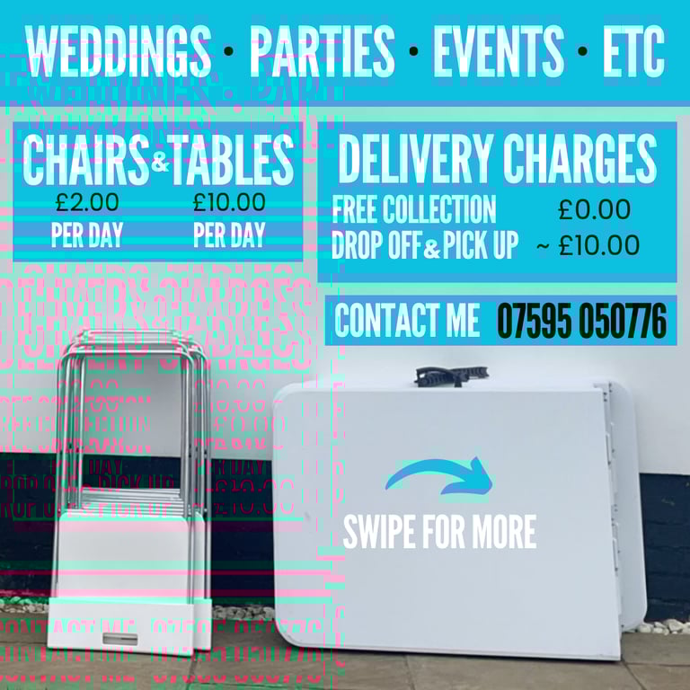 image for Chairs and Tables for Hire