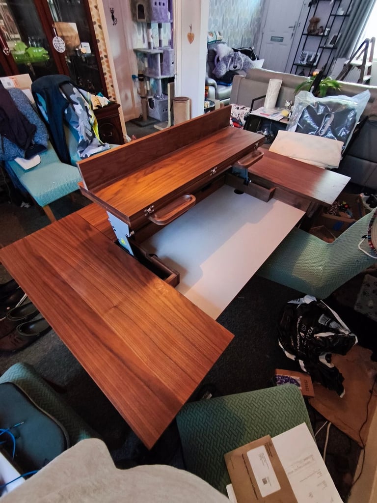 image for Dining table with hidden work space or computer desk