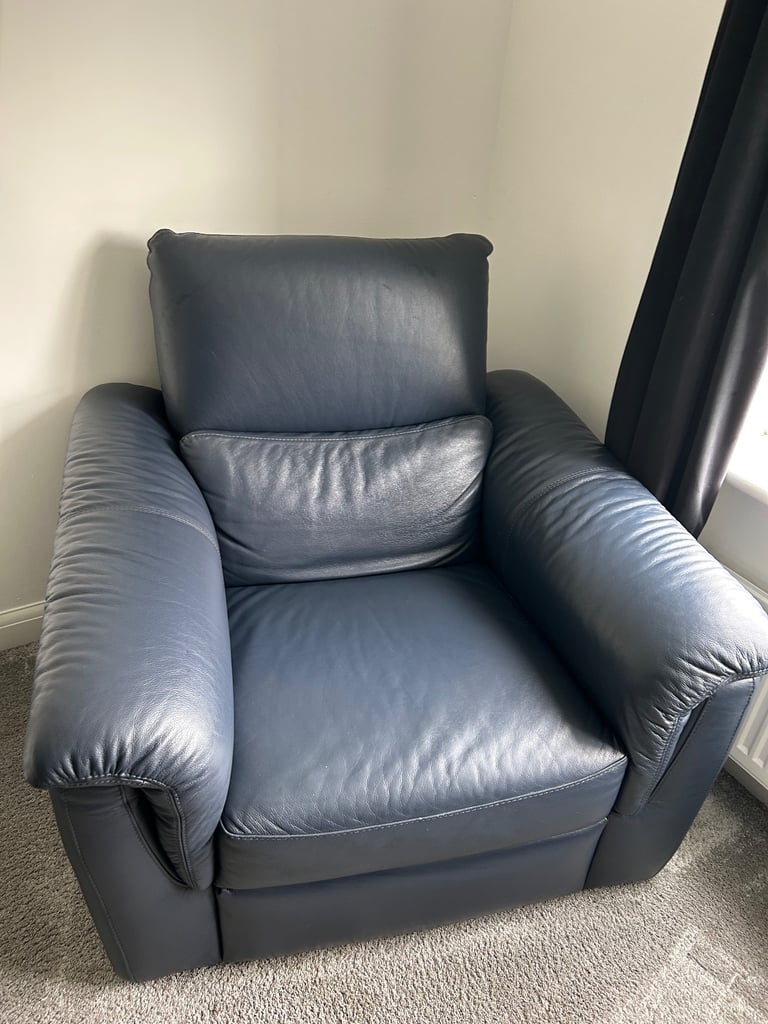 Natuzzi leather armchair 