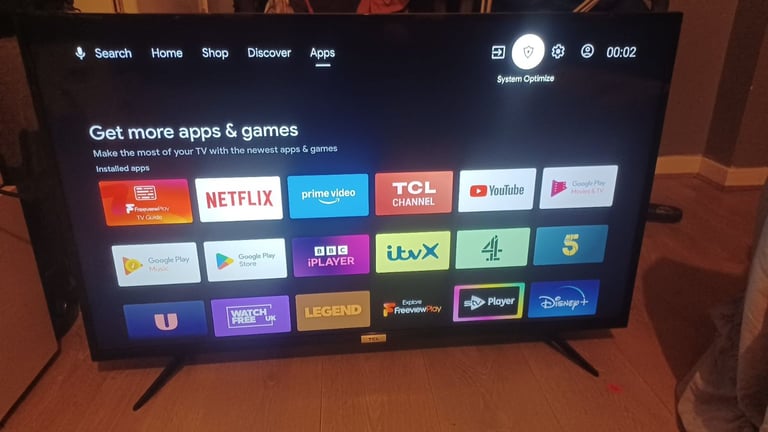 image for FREE DELIVERY excellent 43 TCL ULTRA 4K UHD LED ANDROID SMART TV freeveiw channels inbuilt 