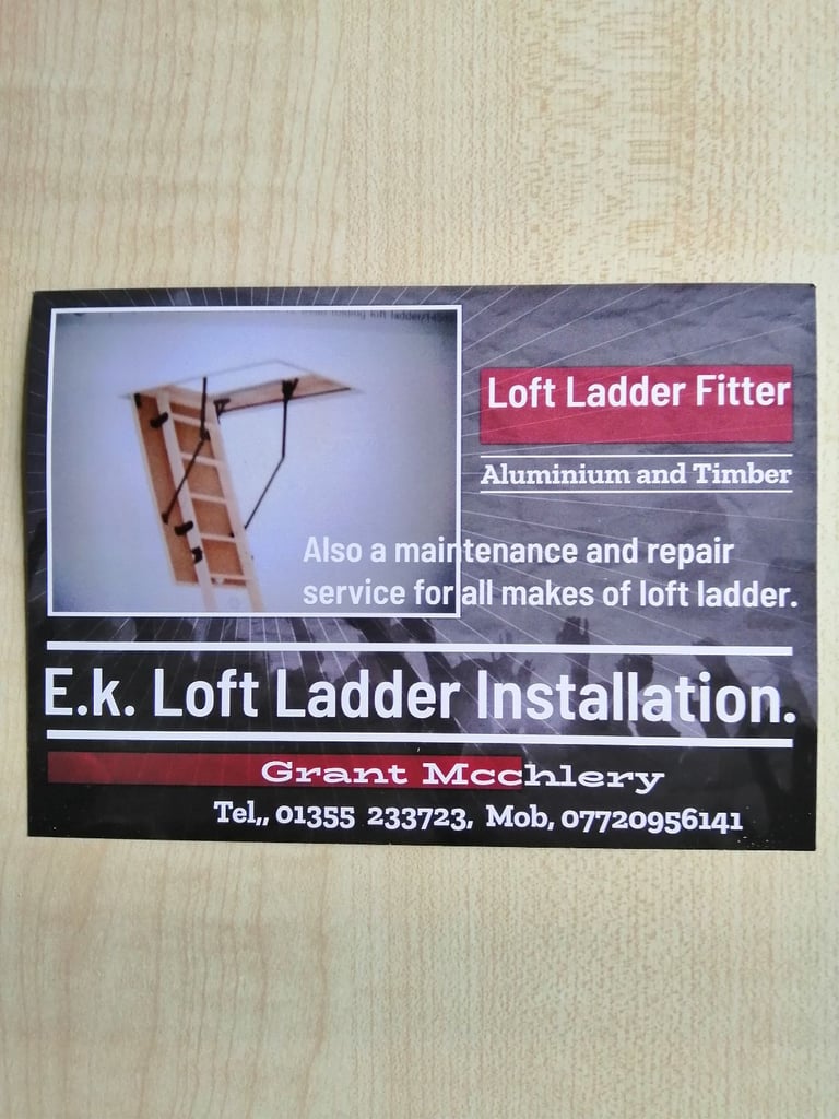 image for Loft ladder installation, maintenance and repair service. 
