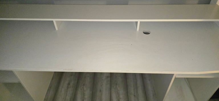 Single gaming bed high sleeper white 