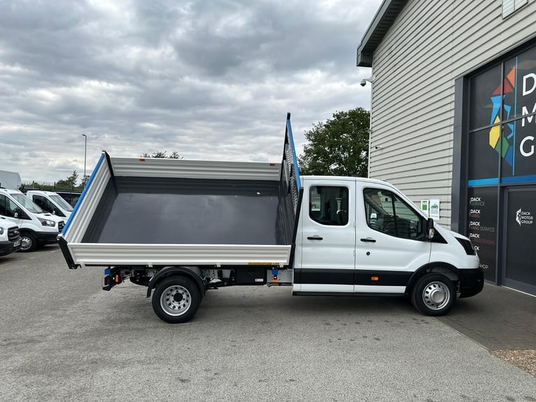 75 Reg, Ford Transit L3 Double Cab Steel Tipper, Tow Bar