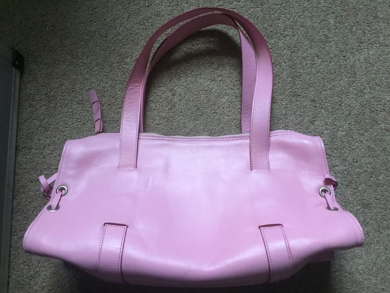 BRAND NEW large baby pink leather handbag by Prego