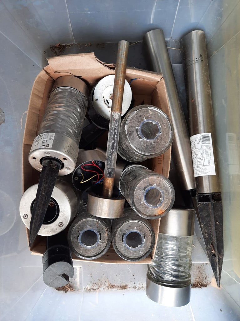 image for FREE garden lights glass