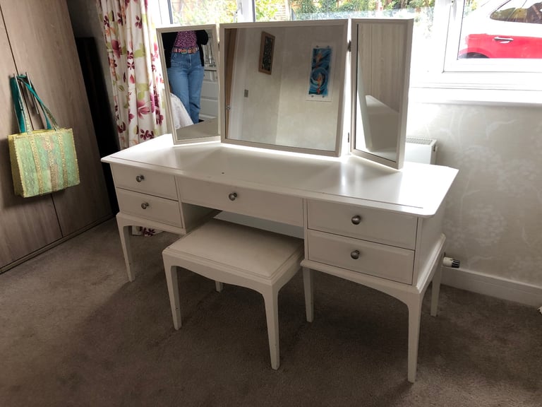 image for Stag Minstrel upcycled painted wooden  Dressing Table 