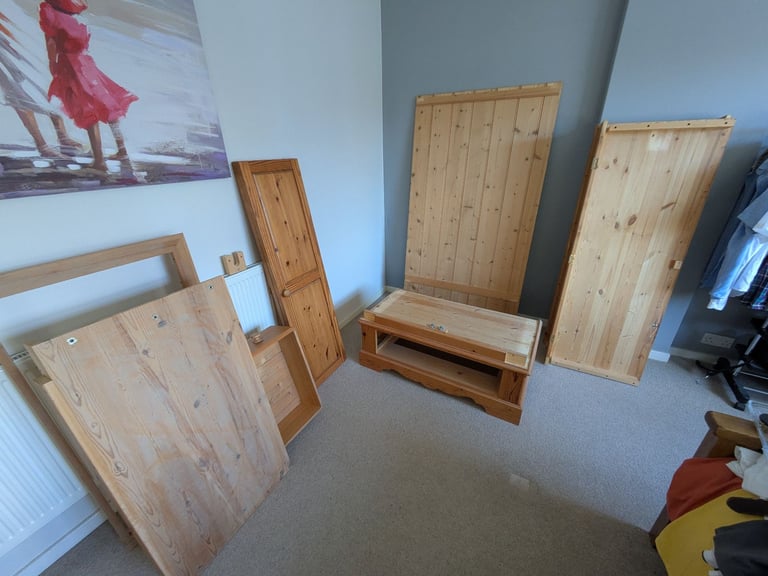 Pine wardrobe