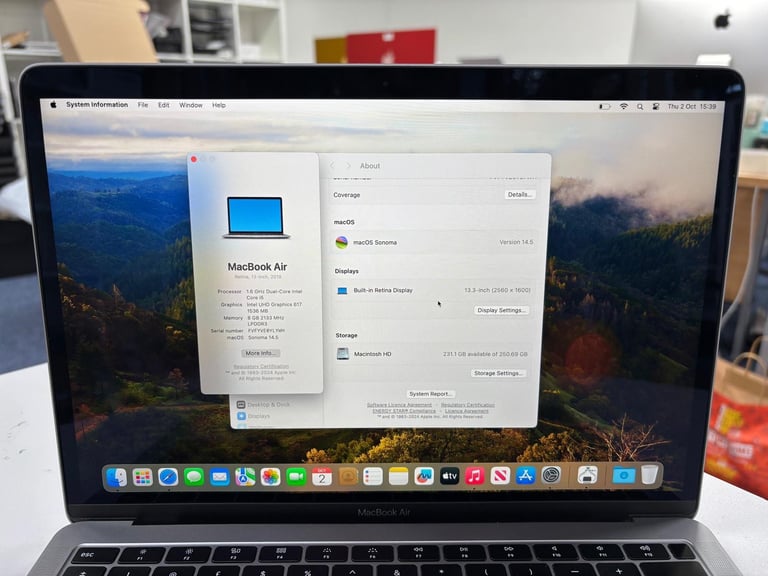 image for Apple MacBook Air 13" (2019)  8GB RAM – 256GB SSD – Silver 