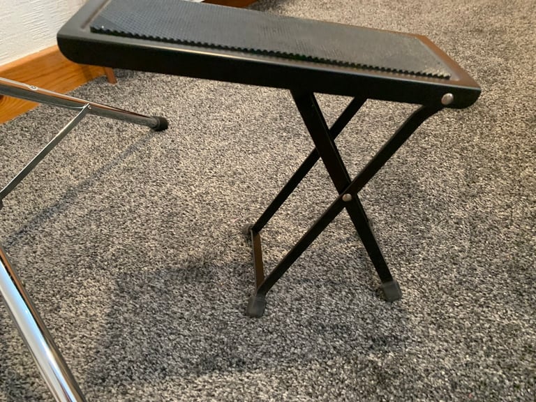 Music sheet stand and guitar foot rest 