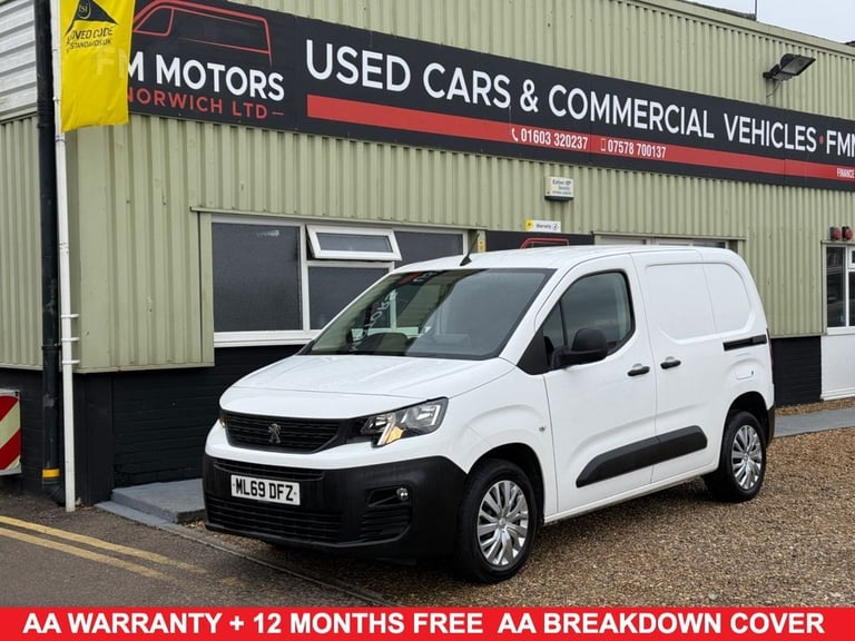 2019 69 PEUGEOT PARTNER 1.5 BLUEHDI 1000 PROFESSIONAL STANDARD PANEL VAN 5DR DIE